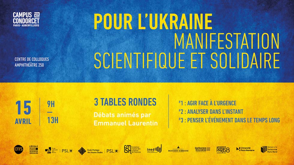 Pour l'Ukraine - Manifestation scientifique & solidaire sur le Campus Condorcet